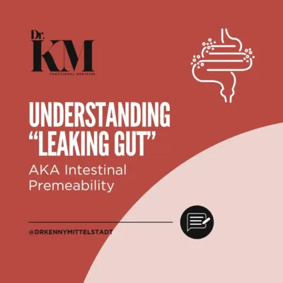 This image shows the title of the blog post: "Understanding “Leaky Gut” (AKA Intestinal Permeability)"