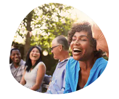 Picture of middle aged people laughing