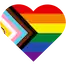 Pride flag symbol to symbolized inclusive care and LGBTQIA+-owned