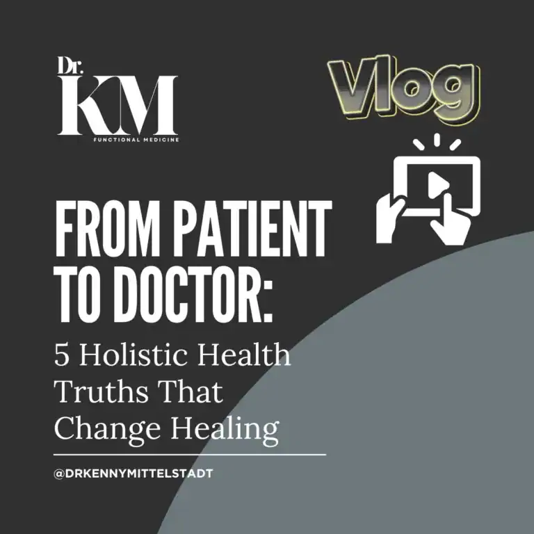 Cover Photo for "From Patient to Doctor- 5 Holistic Health Truths That Change Healing" blog post and link to YouTube video.